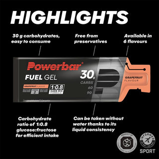 PowerBar Black Line Fuel Gel 30 Grapefruit Kasse