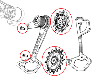 SRAM XX T-Type 12s Pulleyhjul