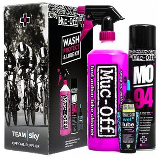 Muc-Off Wash, Protect & Lube kit